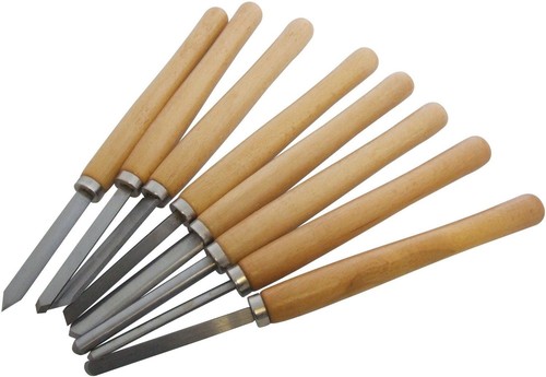 8pc wood lathe chisel - wood,