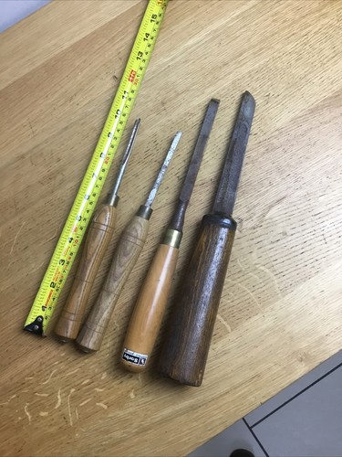Sorby woodturning chisels - 4x,