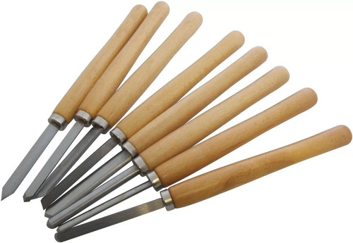 8pc wood lathe chisel - 8pc,