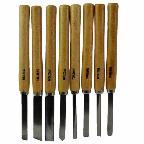 8pc wood carving turning - 8pc,