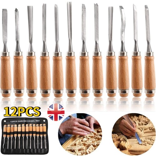 12pcs wood carving - carving, chisel