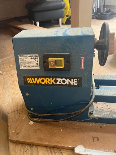 Work zone lathe turning - work,